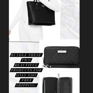 MK LARGE WALLET + TOTE BAG